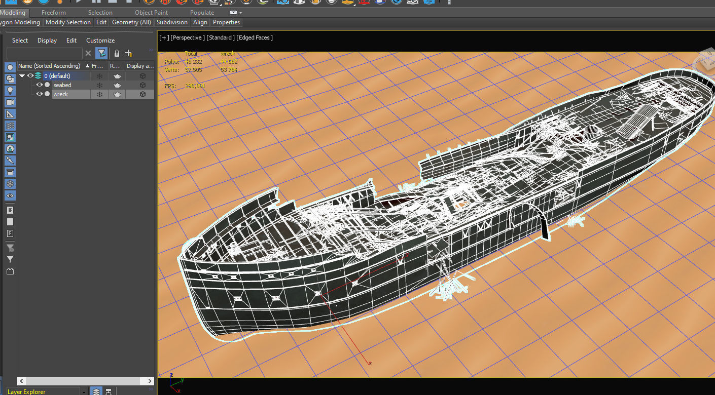Ship wreck steamer 3D model_12