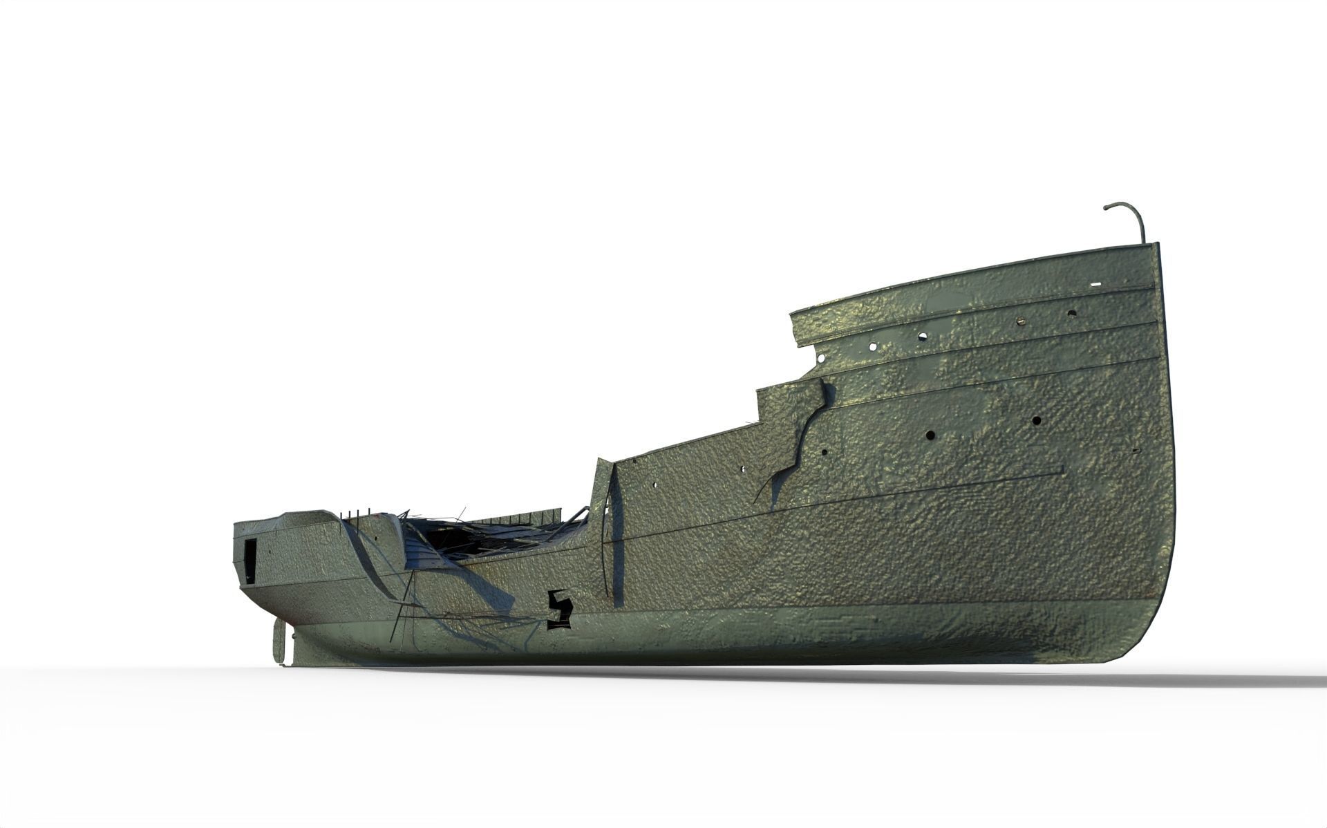 Ship wreck steamer 3D model_6