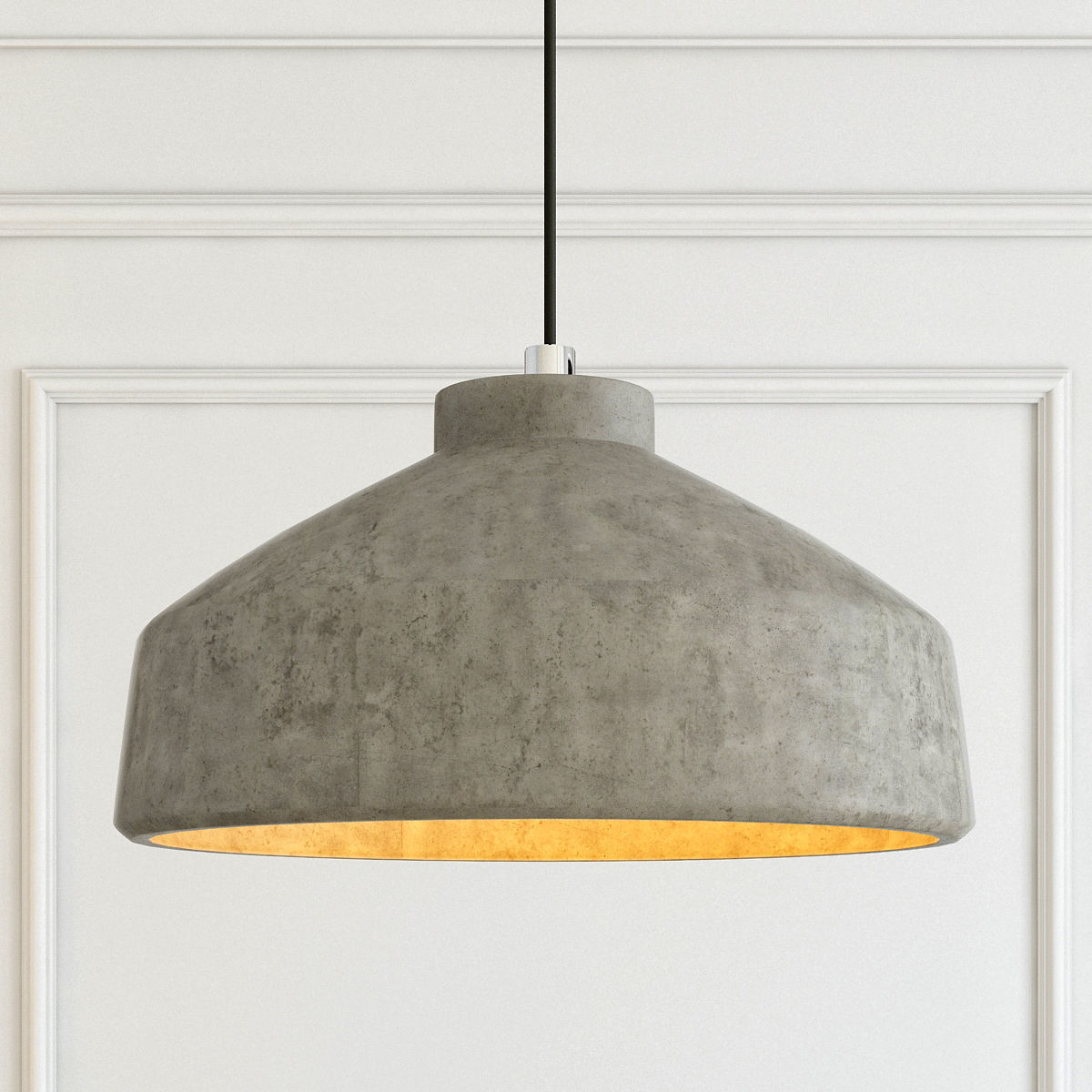 Modern cement lights 04 3D model_1