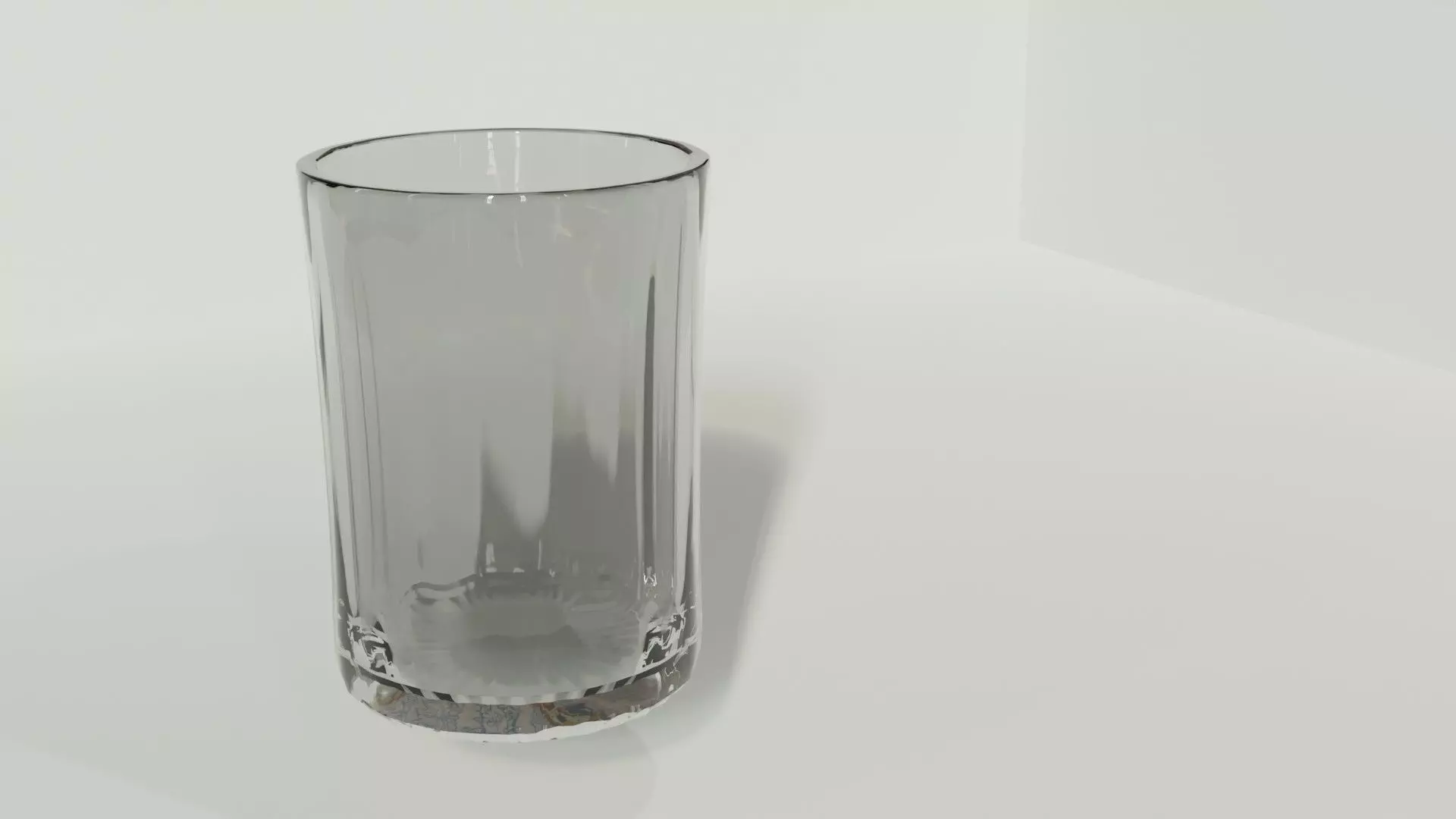 Ribbed glass Free 3D model