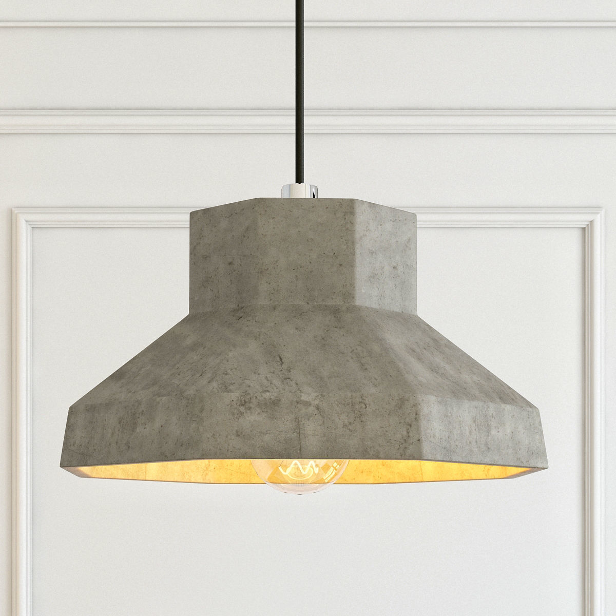 Modern cement lights 06 3D model_1