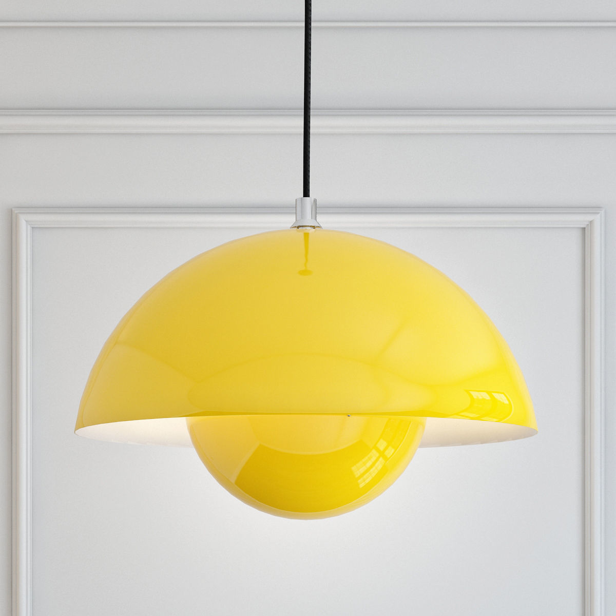 Suspended lamp flower pot diameter 38 3D model_1