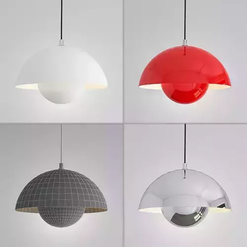 Suspended lamp flower pot diameter 38 3D model