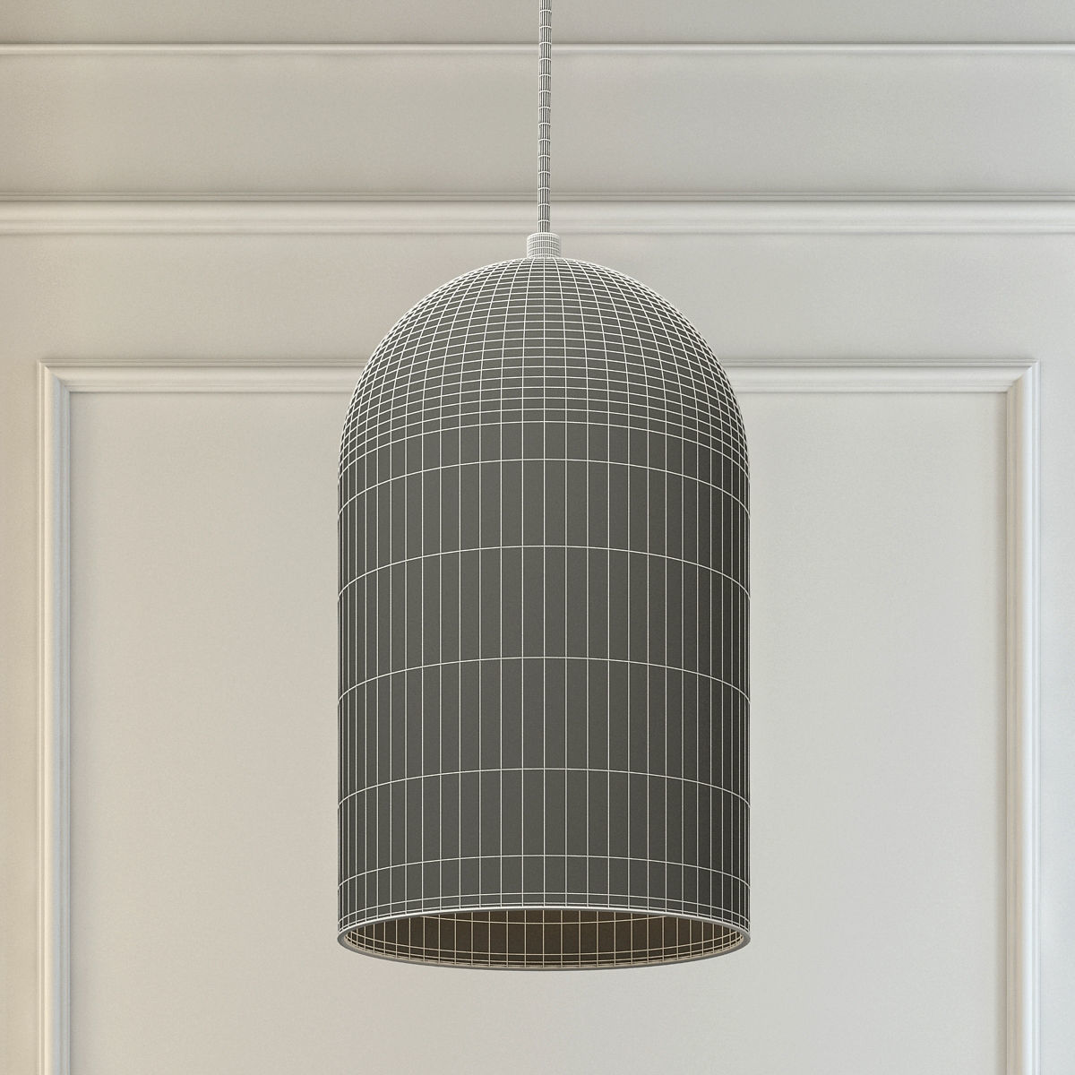 Hanging lamp corp diameter 18 3D model_2