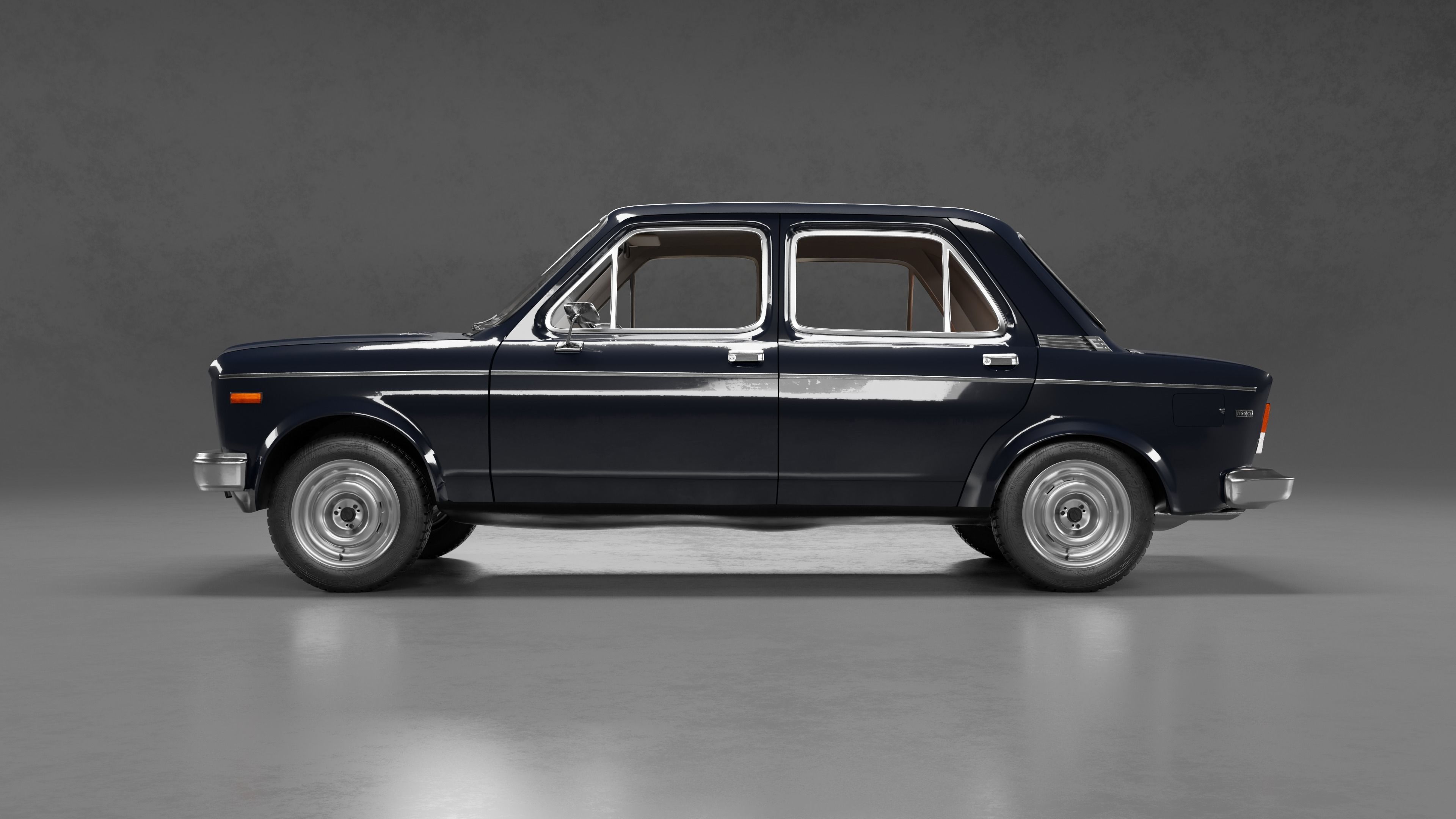 Fiat 128 1976 3D Model 3D model_4