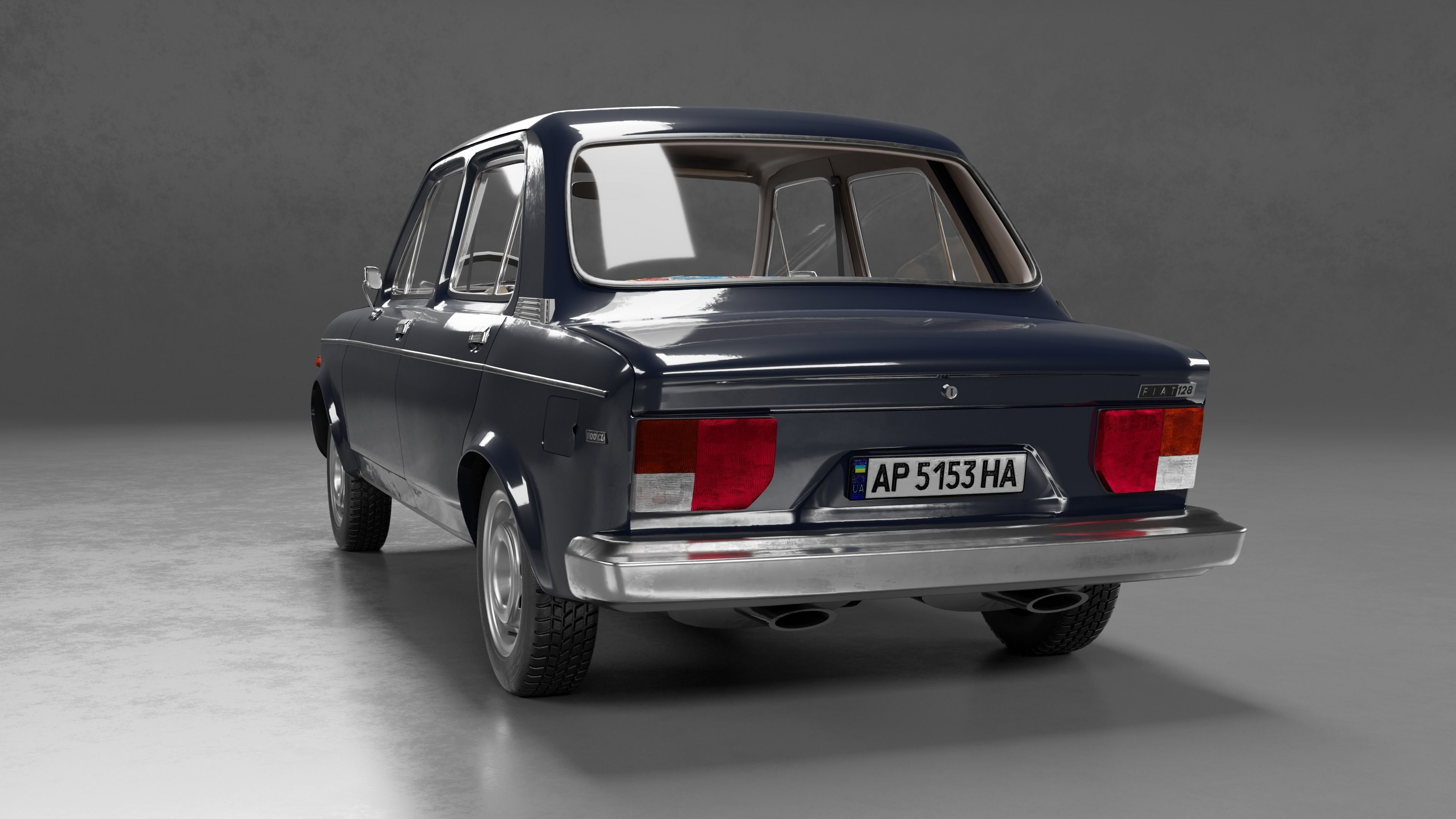 Fiat 128 1976 3D Model 3D model_2