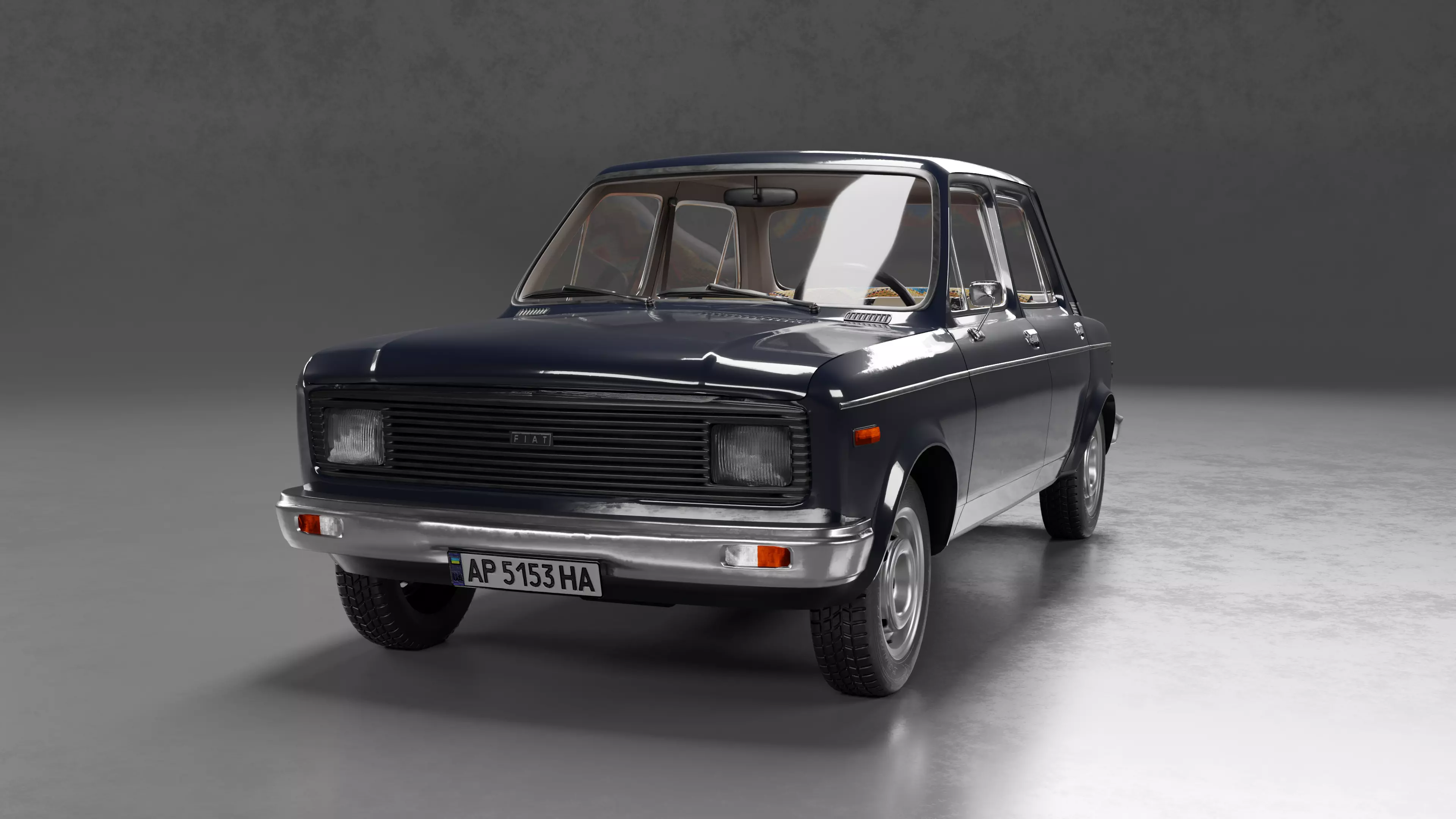 Fiat 128 1976 3D Model 3D model_0