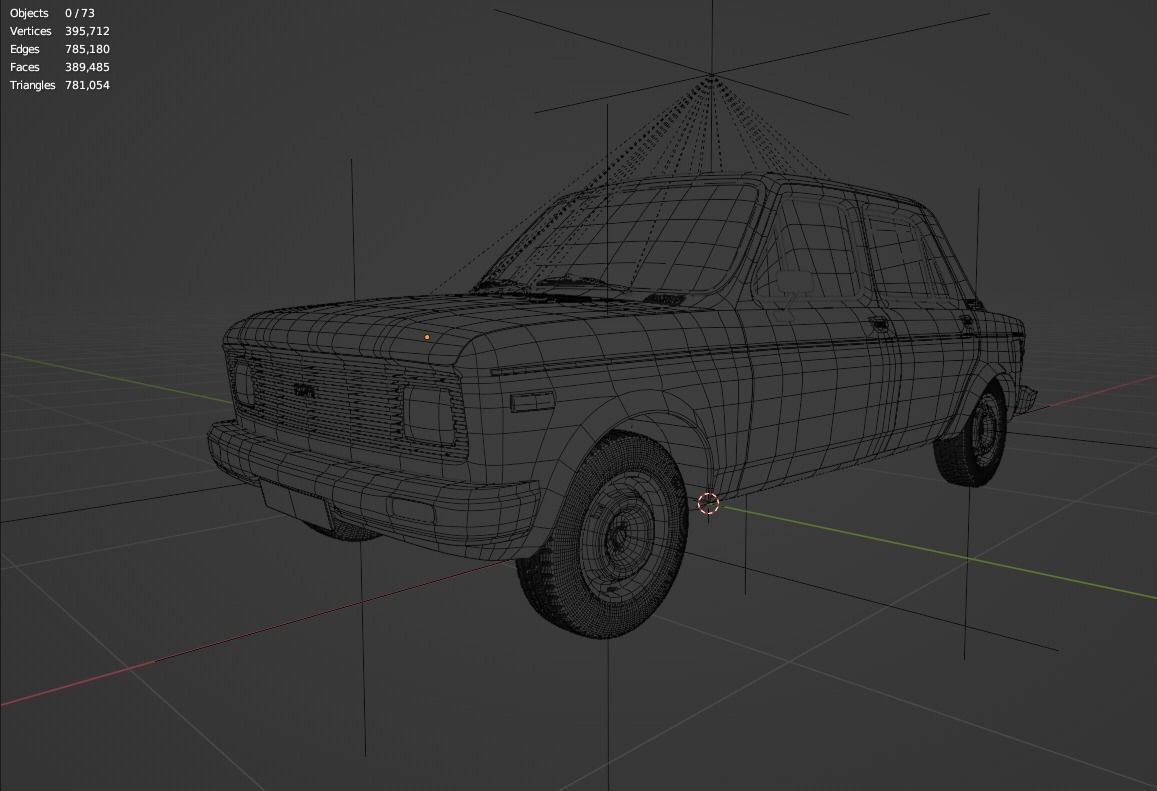 Fiat 128 1976 3D Model 3D model_9