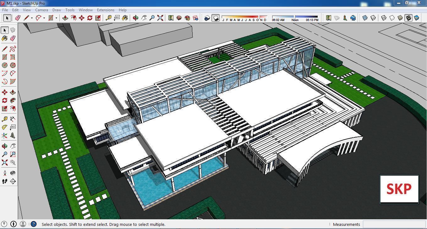 Sketchup Library M1 3D model_1
