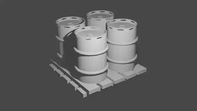 Barrels on a Platform