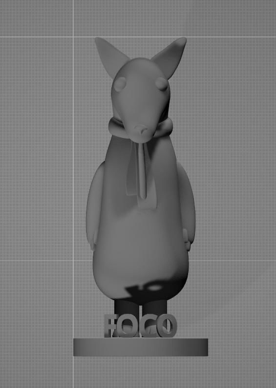 Mini-characters girl in cage 3D print model_5