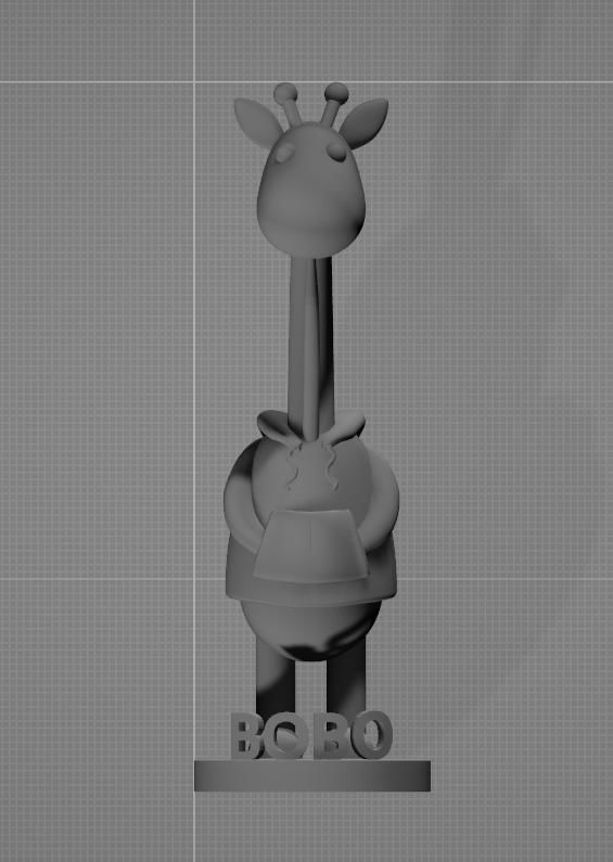 Mini-characters girl in cage 3D print model_9