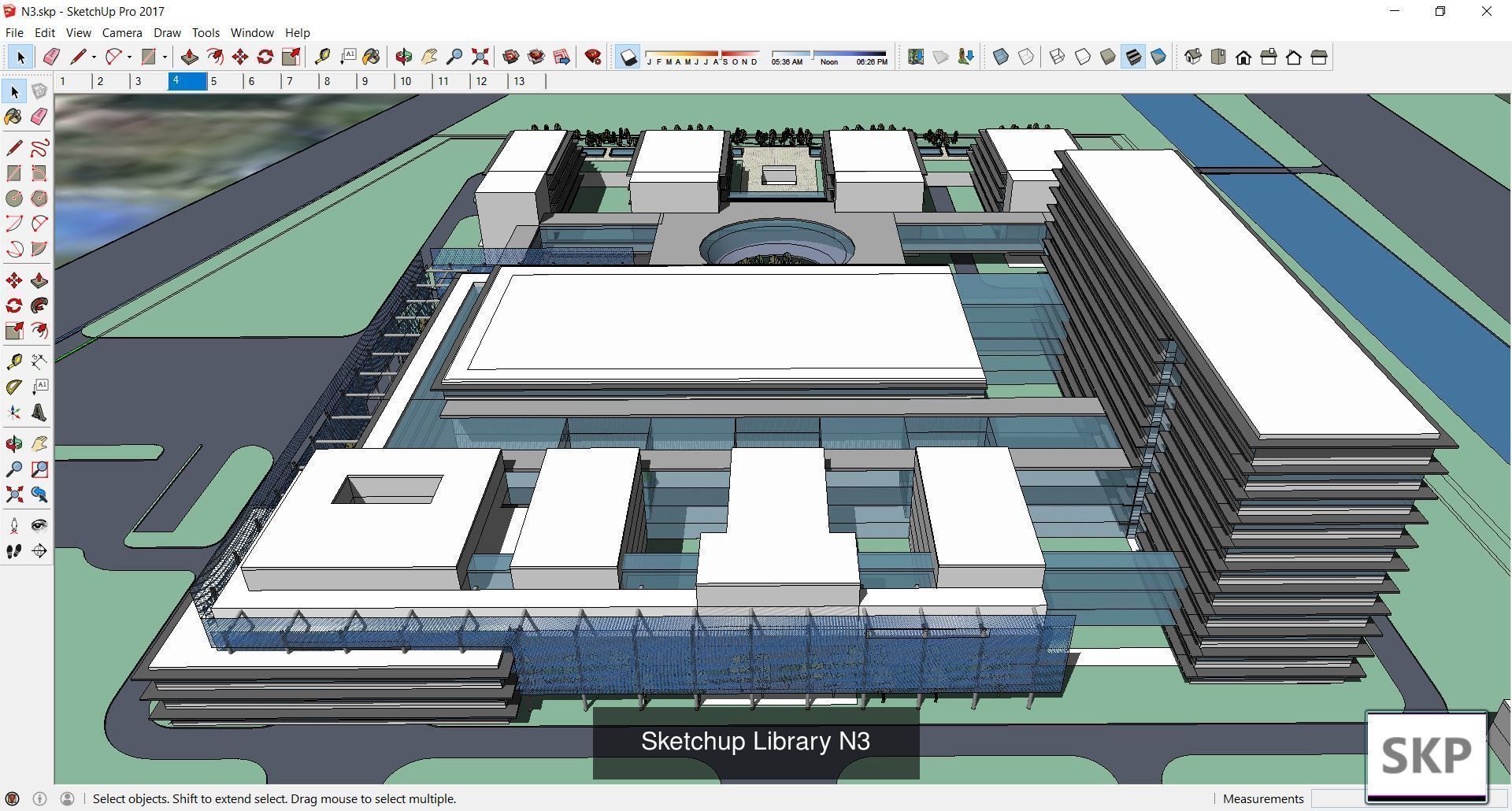 Collection 24 Sketchup Hospital and Library models _29