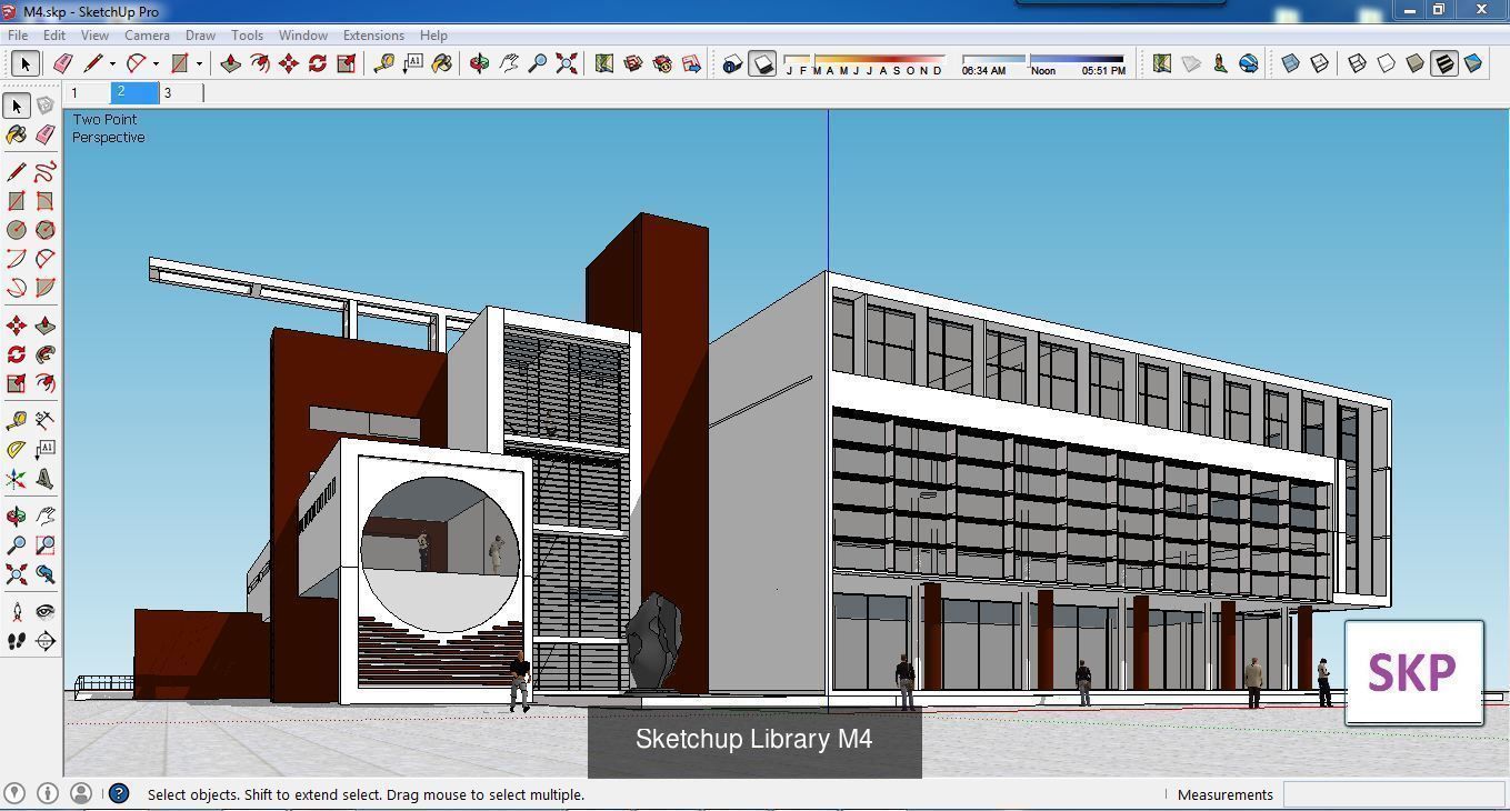 Collection 24 Sketchup Hospital and Library models _20