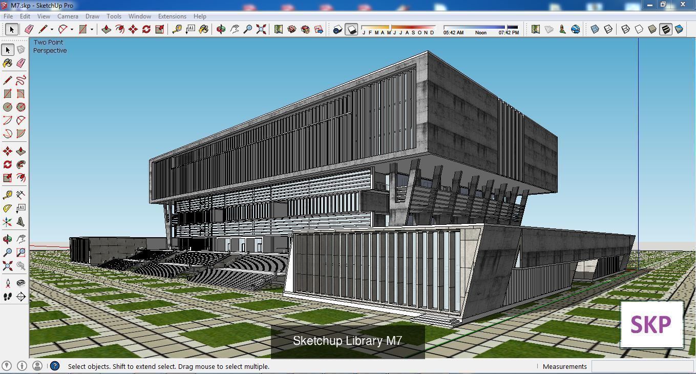 Collection 24 Sketchup Hospital and Library models _23