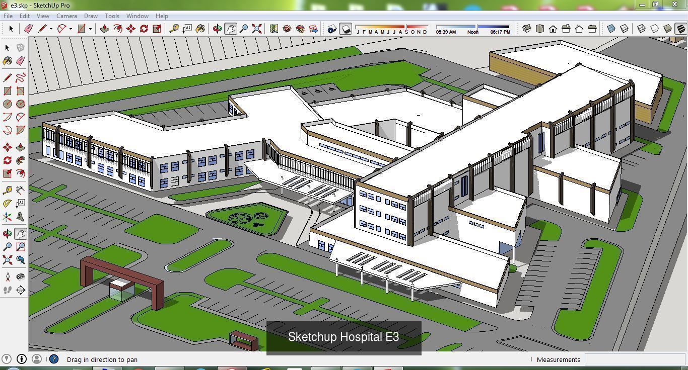 Collection 24 Sketchup Hospital and Library models _6