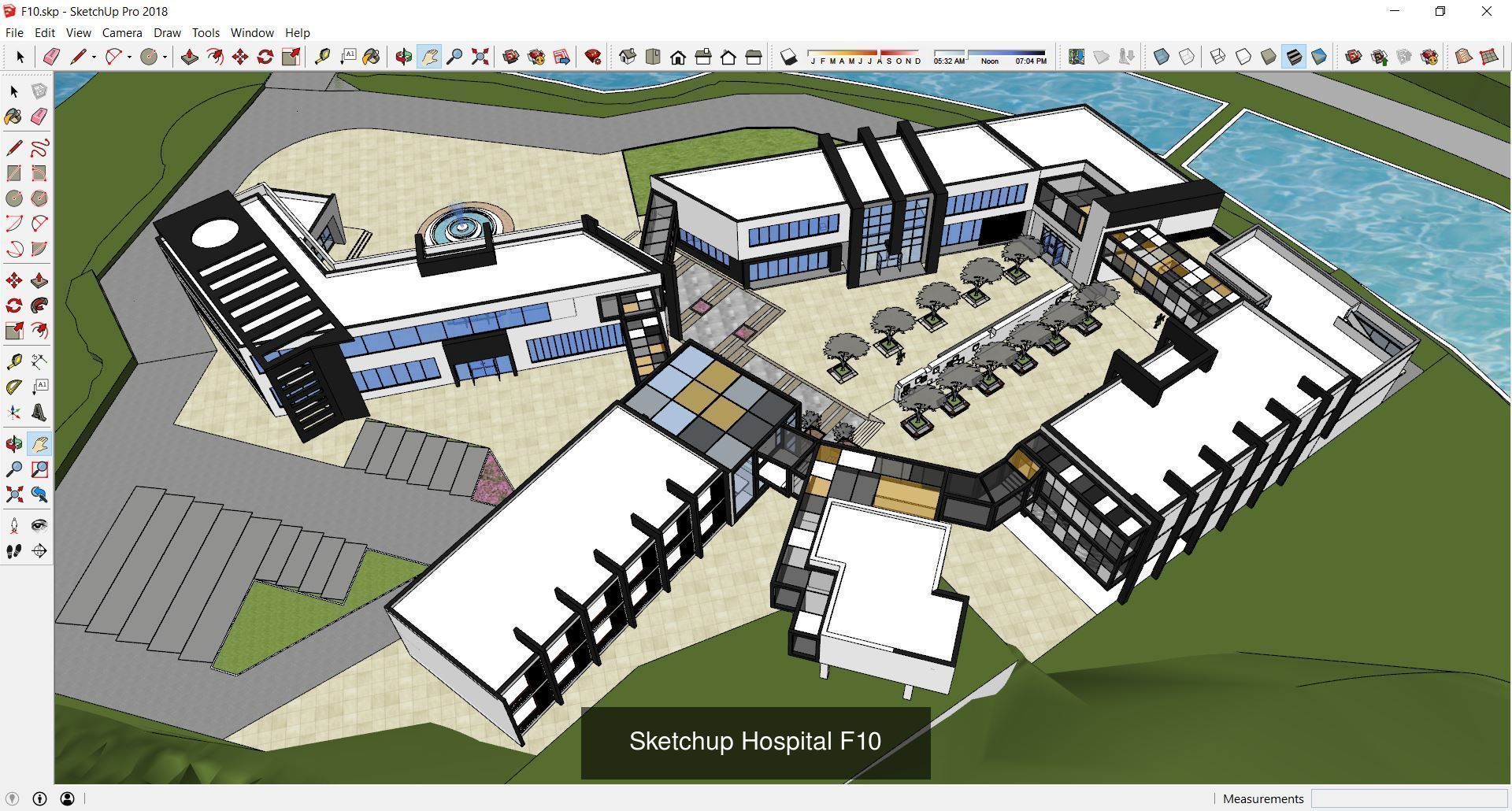Collection 24 Sketchup Hospital and Library models _16