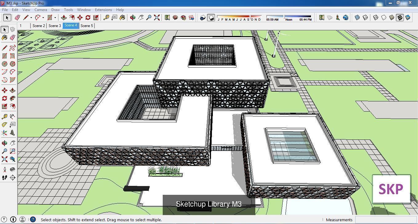 Collection 24 Sketchup Hospital and Library models _19