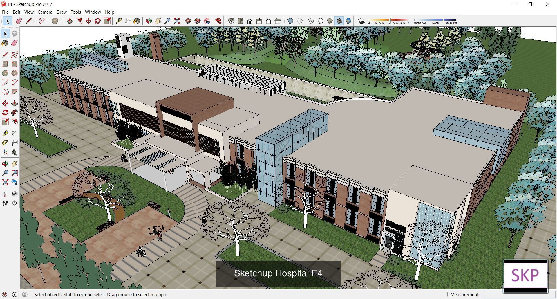 Collection 24 Sketchup Hospital and Library models _10