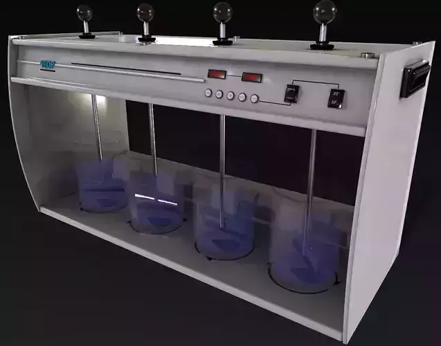 JLT 6 Flocculators Low-poly 3D model