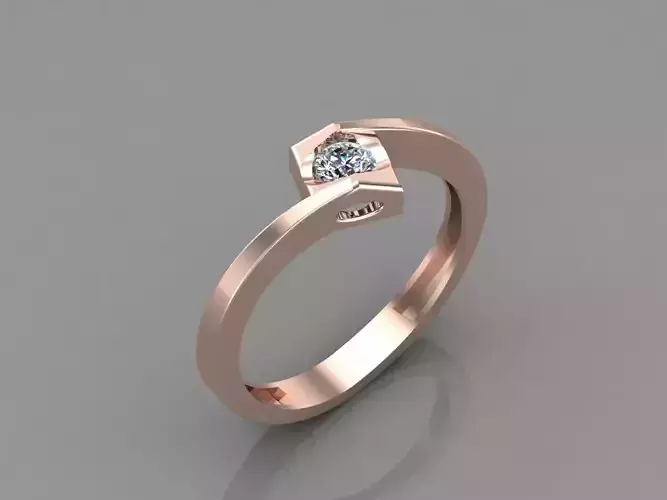 Women Ring With Stone Mix Model 3DM 3