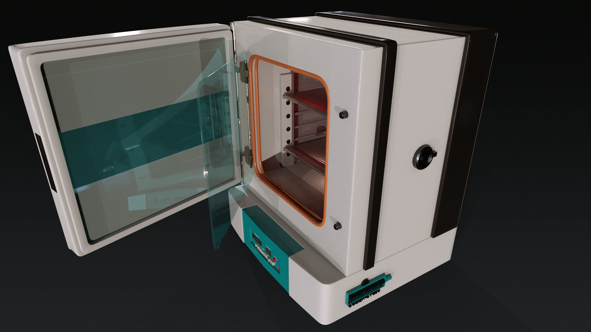 Incubators laboratory incubator Low-poly 3D model_4