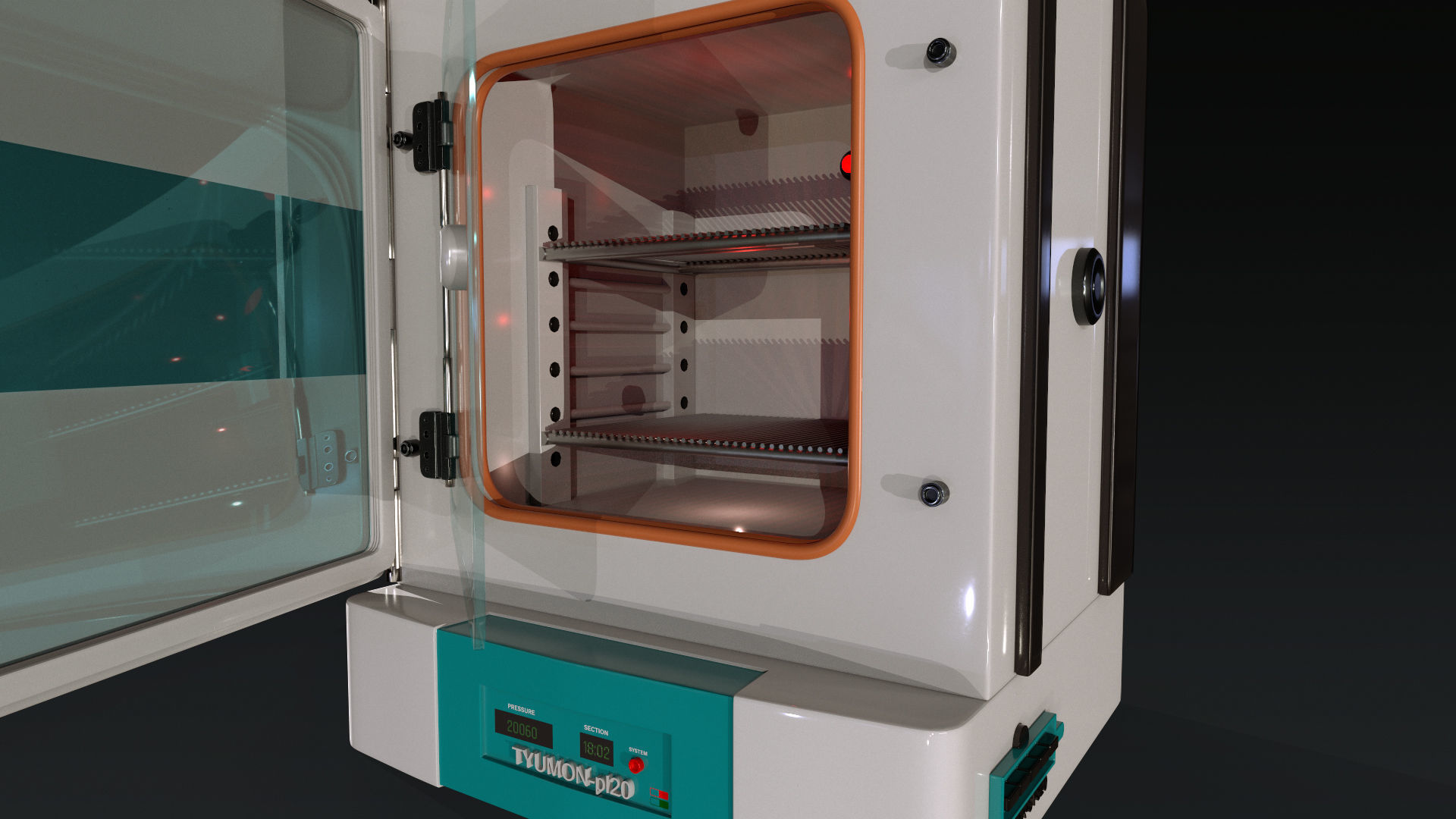 Incubators laboratory incubator Low-poly 3D model_2