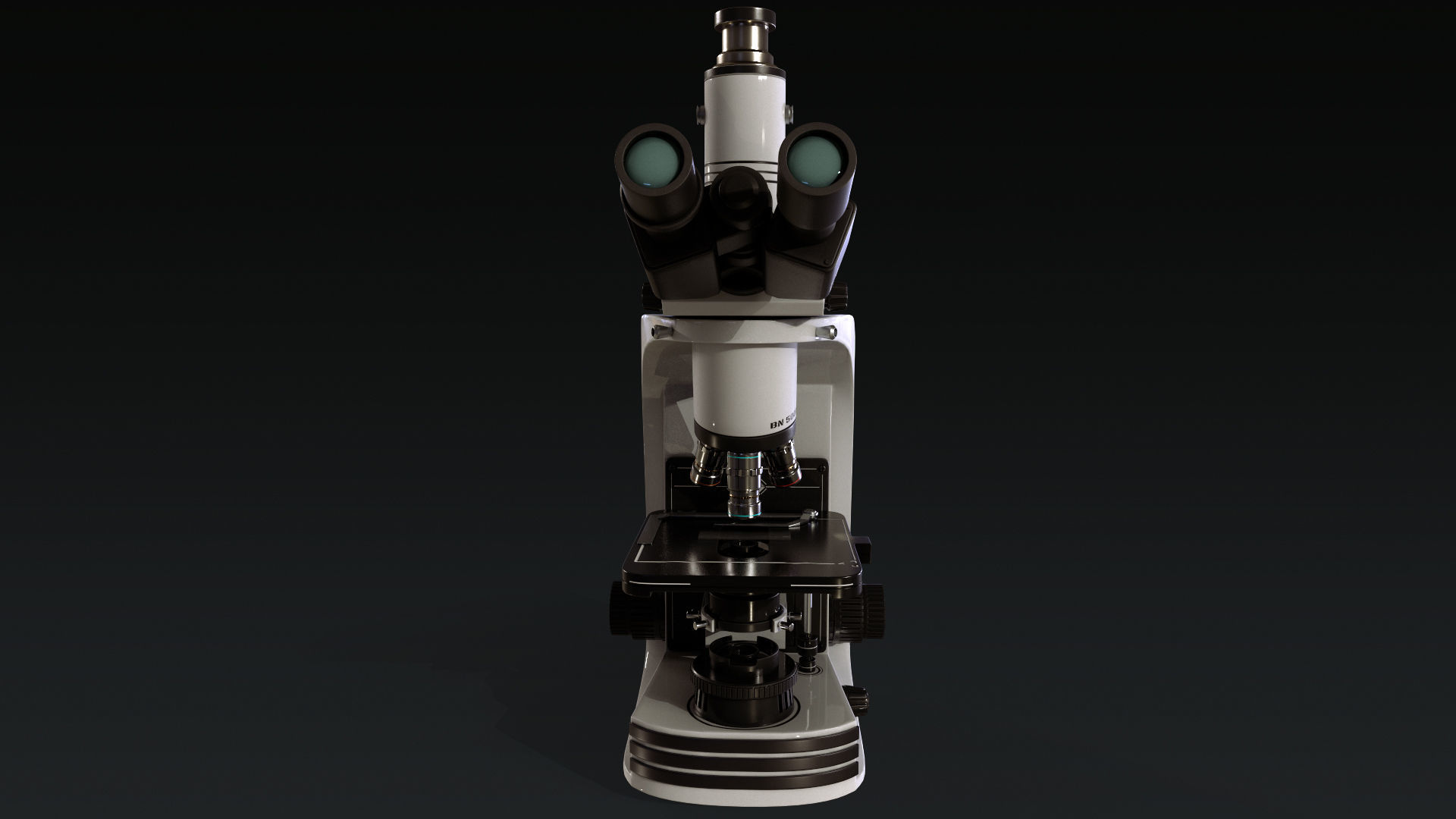 Microscope Low-poly 3D model_12