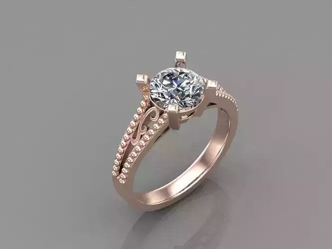 Women Ring With Stone Mix Model 3DM 14