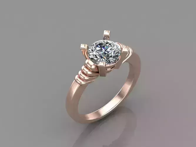 Women Ring With Stone Mix Model 3DM 13