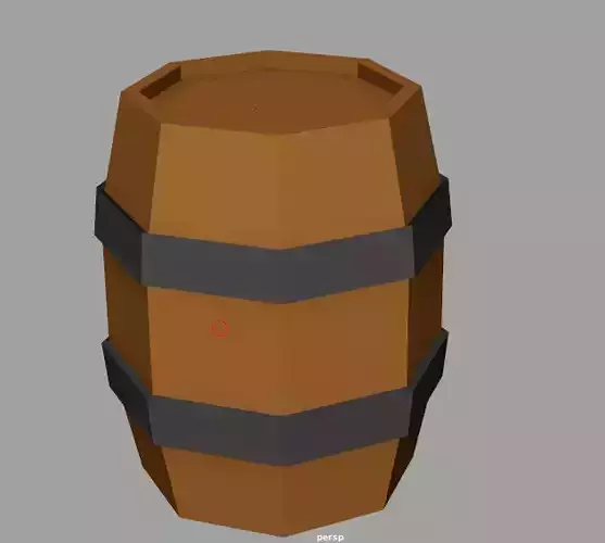Low Poly Barrel