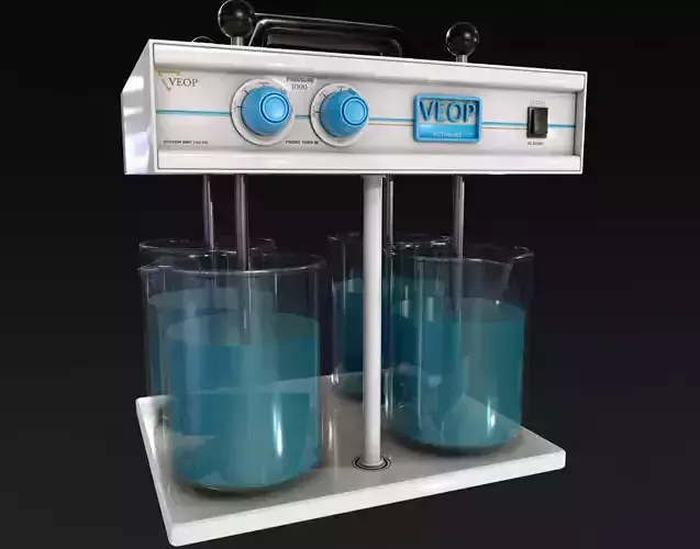 Portable Flocculator Low-poly 3D model