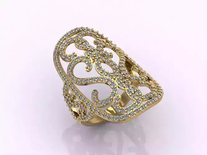 Long Ring With Stone Women Ring 3DM 6