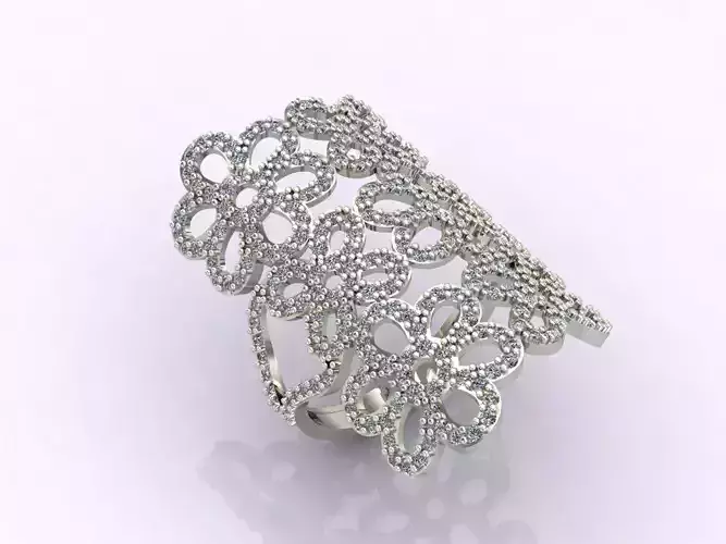 Long Ring With Stone Women Ring 3DM 3