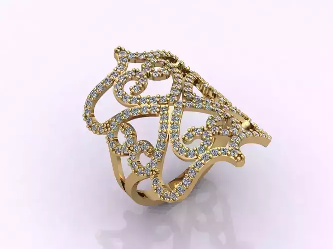 Long Ring With Stone Women Ring 3DM 27