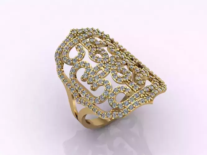 Long Ring With Stone Women Ring 3DM 26