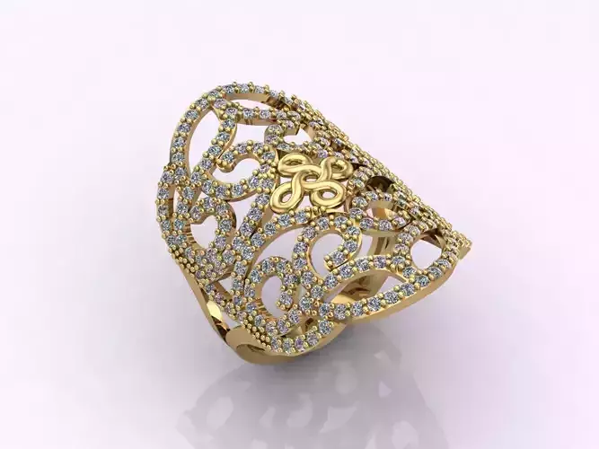 Long Ring With Stone Women Ring 3DM 25