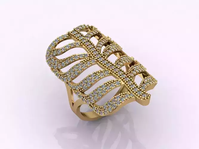 Long Ring With Stone Women Ring 3DM 24