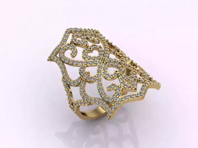 Long Ring With Stone Women Ring 3DM 23