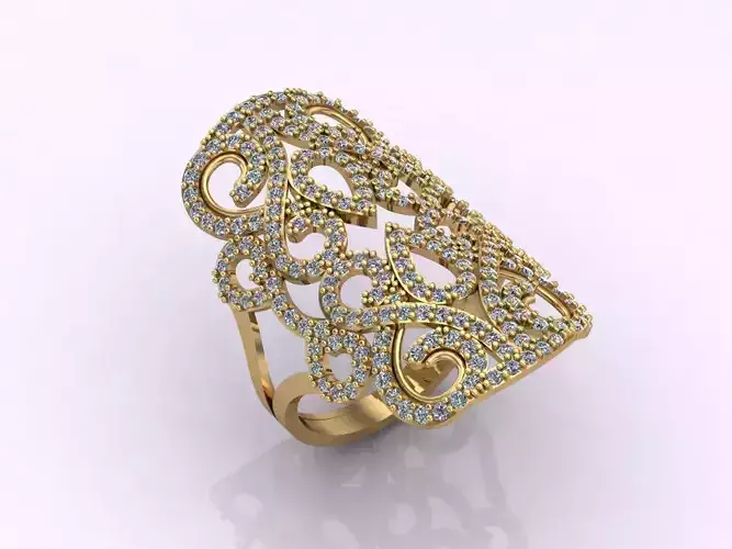 Long Ring With Stone Women Ring 3DM 22