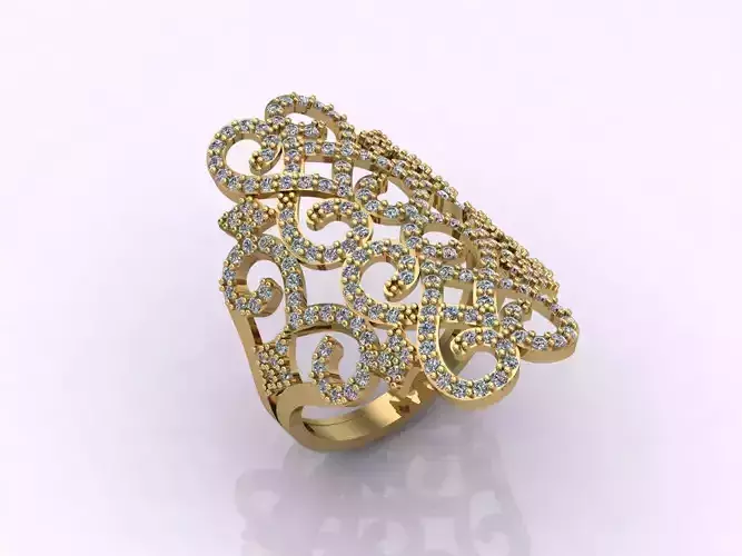 Long Ring With Stone Women Ring 3DM 21