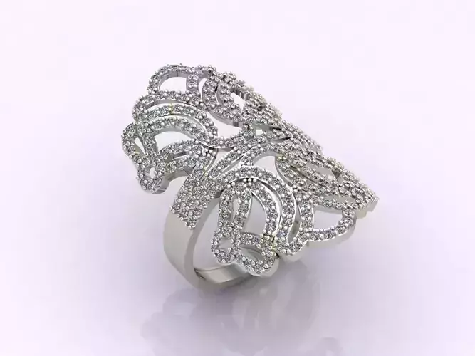 Long Ring With Stone Women Ring 3DM 20