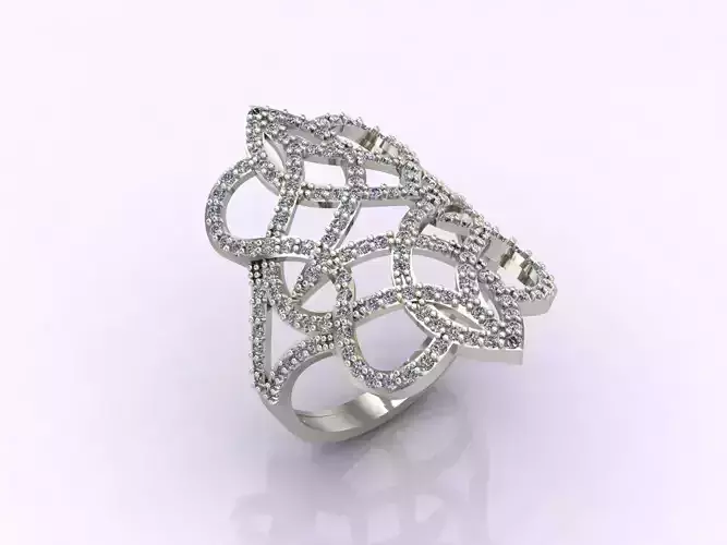 Long Ring With Stone Women Ring 3DM 18