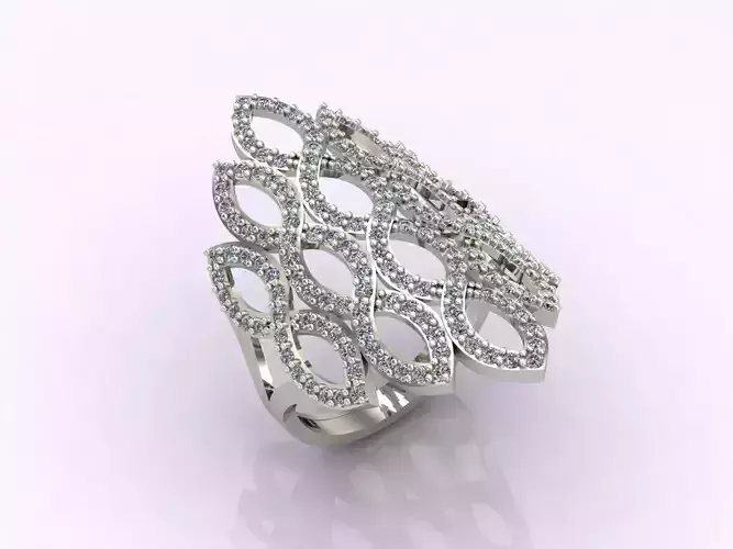 Long Ring With Stone Women Ring 3DM 17