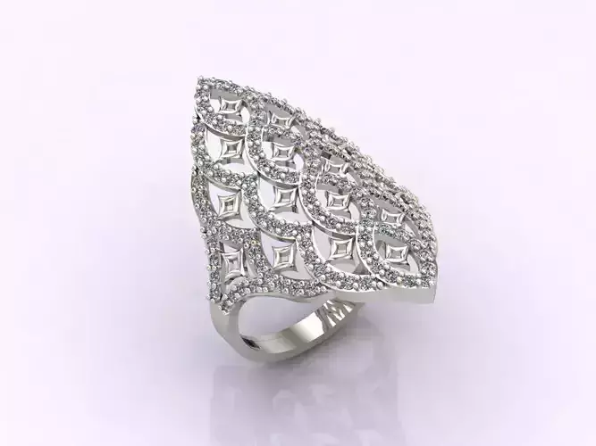 Long Ring With Stone Women Ring 3DM 16