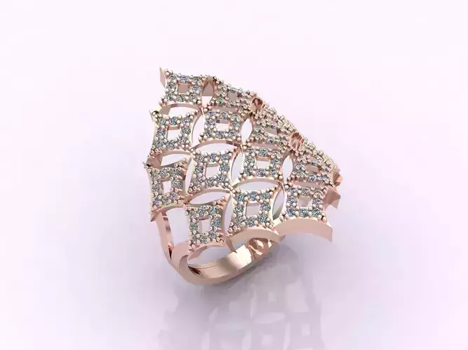 Long Ring With Stone Women Ring 3DM 14