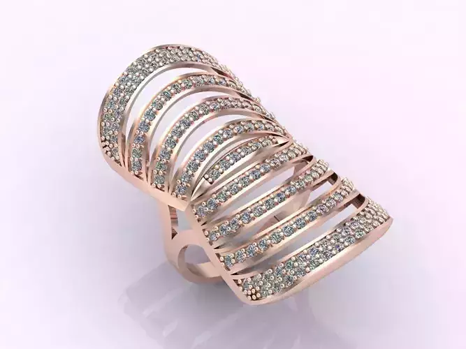 Long Ring With Stone Women Ring 3DM 13