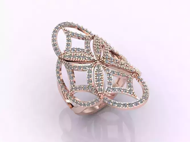 Long Ring With Stone Women Ring 3DM 12