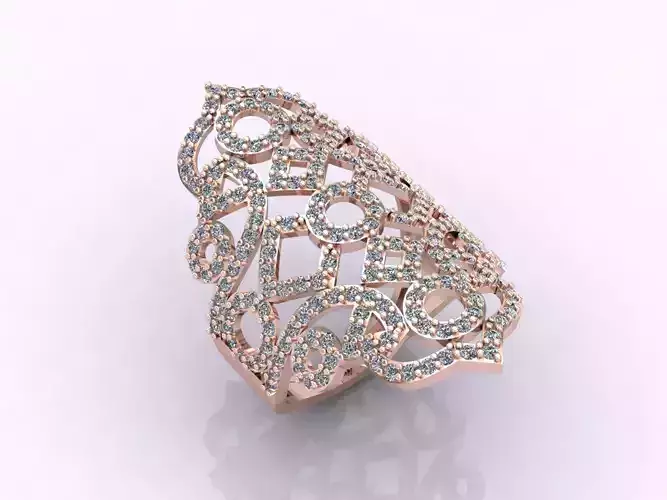 Long Ring With Stone Women Ring 3DM 11