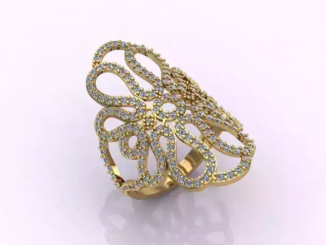 Long Ring With Stone Women Ring 3DM 10